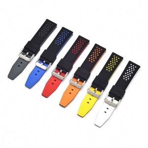 Bracelet de montre en caoutchouc de haute qualité, à libération rapide, étanche, 20 mm, 22 mm, 24 mm, 26 mm, bracelet de montre en silicone - Product Image 1