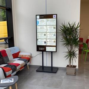 หน้าจอ LCD บางเฉียบความสว่างสูงสำหรับโฆษณาดิจิทัลสำหรับห้างสรรพสินค้าและลิฟต์พร้อม SDK - Product Image 3