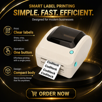 Imprimante d'étiquettes à transfert thermique direct XP-470B 6ips couleur/noir, interface USB, résolution 203 dpi pour l'impression de reçus de point de vente et de codes-barres