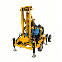 Foreuse de puits d'eau portable 22 CV avec mouvement flexible pour zones isolées