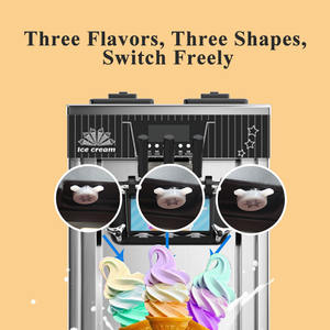 Máquina para hacer helados de pie comercial, sistema de PreEnfriamiento de 1600W, máquina de helados de servicio suave Vertical para tienda de postres - Product Image 2