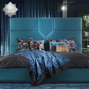Moderna camera da <span class=keywords><strong>letto</strong></span> mobili set Italia mobili camera da <span class=keywords><strong>letto</strong></span> di alta posteriore del diamante di stile schiacciare pulsante tufted <span class=keywords><strong>letto</strong></span> di velluto di lusso <span class=keywords><strong>letto</strong></span> matrimoniale - Product Image 4