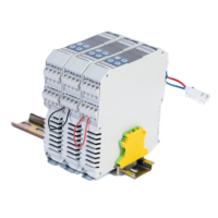 Pengontrol Suhu Pemasangan Rel dengan Desain Khusus Seri DIN ST Saluran Tunggal Termometer Digital Multistage Output Ganda