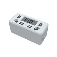 Minuteur numérique 24h/24 (2 pièces) avec affichage LCD, programmation marche/arrêt, prise unique, 15A, en ABS