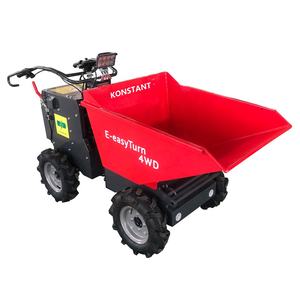 Gerobak Dorong Listrik Bertenaga Baterai KONSTANT 4WD Mudah Diputar Mini Dumper Pengangkut Kebun KT-MD300EN - Product Image 6