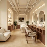 Stand d'exposition sur mesure pour salon de beauté, comptoir d'accueil pour salon de beauté, ensemble de meubles