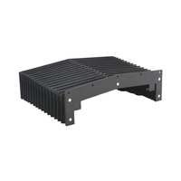 HAIDE Cache-bellows rétractable personnalisé en accordéon, protection ronde avec tissu PVC pour les industries mécaniques