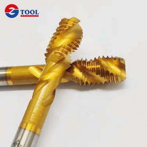 Grifo de carburo sólido con ranura en espiral, dientes estándar, grifo de máquina de acero 6H, revestimiento de titanio, grifo de máquina de tornillo - Product Image 2