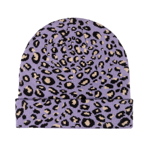 Women's Dual-Layer <b>Leopard</b> <b>Print</b> Winter Beanie <b>Hat</b> Soft Thick Knitted Warm Slouchy Design for Skiing Outdoor Sports Beach - Product Image 4