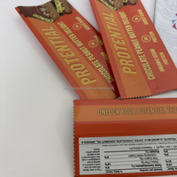 Sachet d'emballage personnalisé en plastique feuille d'aluminium chocolat noix énergie barre protéinée sachet snack oreiller sac d'emballage alimentaire