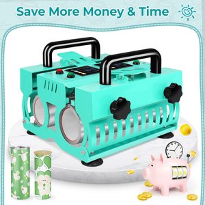 Double Station 30 Oz Sublimation <b>Cup</b> Mug Tumbler Heat Press Transfer Machine HY-CH2232 11oz to 30oz Double Station Sublimation T - Product Image 3