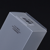Boîte d'emballage personnalisée en plastique PP transparent givré pour rouge à lèvres, crème pour le visage et huile essentielle, avec matériaux recyclés, tailles sur mesure