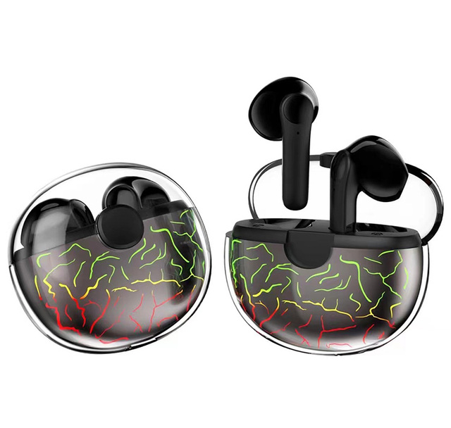 Upgraded Stereo Sound In-Ear Headsets Colorful Light True Wireless Earbuds Wireless bluetooth Earphones