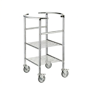 Heavy Duty Stainless Steel Movable Mixing Bowl <b>Trolley</b> with Wheels, Multi-Layer Kitchen Storage <b>Cart</b> for kitchen Restaurant - Product Image 1