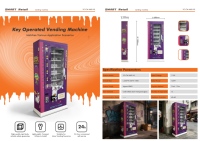 Máquina Expendedora Motorizada con Apertura Lateral, Puerta Corredera Automatizada, Kiosco de Autoservicio para Snacks, Bebidas y Cosméticos