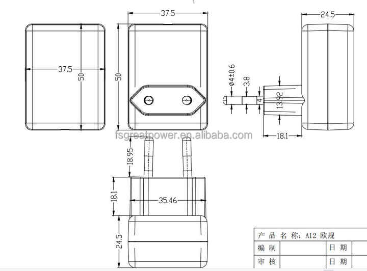 36Vdc factory direct sale AC DC adapter 0.3A EU plug power supply AC/DC
