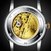 Reloj de Vestir para Hombre de Alta Calidad, Personalizado, Estilo Moneda de Oro Puro, Lujoso, Exclusivo, Casual de Negocios, Mecánico