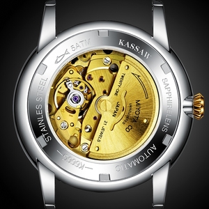 Montre de luxe pour homme personnalisée de haute qualité, style pièce de monnaie en or pur, montre mécanique exclusive pour affaires et occasions décontractées - Product Image 4