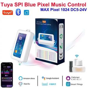 Colorful-X7 tuya Wifi BT thông minh <span class=keywords><strong>Led</strong></span> âm nhạc điều khiển nhịp điệu Sync pixels chiếu sáng cho ws2811 ws2801 ws2812b ws2815 dải - Product Image 3