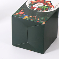 Boîte d'emballage de Noël de haute qualité avec poignée en arche, boîte à cadeaux en papier imprimé pour l'emballage de cadeaux de fête de Noël