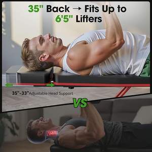 ספסל משקולות מתכוונן של בסטר, ספסל מתקפל ויציב במיוחד, ספסל הרמה יציב פי 5, ספסל אימונים משקולות בשיפוע, שטוח וירידה - Product Image 2