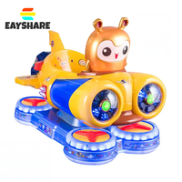 Machine de jeu de balançoire de voiture à bascule électrique à pièces dirigeable spatial mobile manèges pour enfants