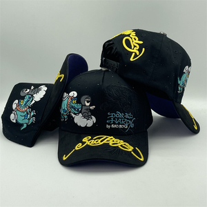 หมวกเบสบอลสีดำปักลายการ์ตูนไดโนเสาร์ <span class=keywords><strong>Don</strong></span> by Sad Boyz สไตล์สตรีทแวร์ ทรง Trucker สำหรับสหรัฐอเมริกาและเม็กซิโก - Product Image 1
