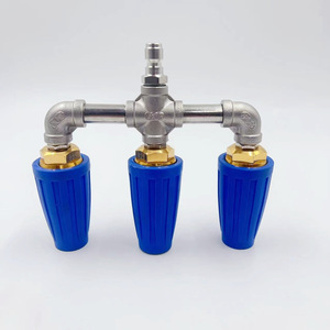 Buse à triple sortie en alliage d'aluminium, raccord rapide de 1/4 pouces pour nettoyeur haute pression, machine de lavage de voiture - Product Image 2
