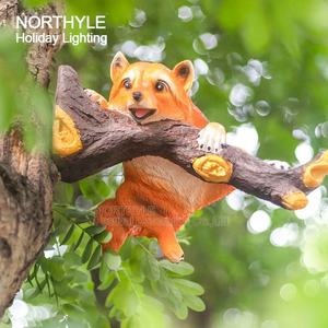 Jolie sculpture en fibre de verre, petit panda, animal, chat, paysage, éclairage, thème, <span class=keywords><strong>parc</strong></span> d'attractions, décoration, idées - Product Image 4