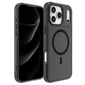 Nouveau étui rigide 2-en-1 givré de haute qualité + étui souple en TPU anti-poussière Anti-chute étui de téléphone magnétique fort pour <span class=keywords><strong>iPhone</strong></span> 17 ProMax - Product Image 1