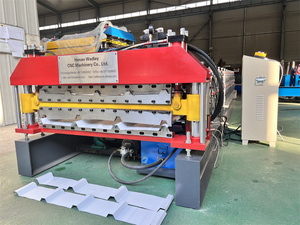 Hai lớp ibr mạ kẽm sóng và hình thang kim loại Roof tấm ngói làm cán tạo thành máy - Product Image 4