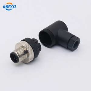 Водонепроницаемый круглый разъем IP67 из латуни M12 с кодировкой A, 4/5/<span class=keywords><strong>8</strong></span>-контактный, нейлоновый, без пайки, для кабельного монтажа, 60В-250В, силовой - Product Image 2
