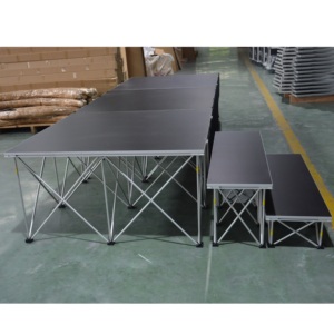 Escenario elevador telescópico plegable de aluminio, escenario de boda simple ligero - Product Image 4