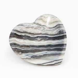 Heart Shaped Bowl in Zebra Onyx Stone A Symbol <b>of</b> <b>Peace</b>, Balance & Elegant Home Decor - Product Image 2