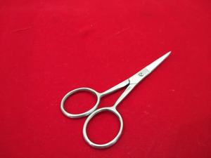 Ciseaux de beauté professionnels pour nez et moustache Lame droite en acier inoxydable de 3.5 pouces avec pointe pointue - Product Image 2