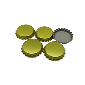 Nắp vương miện màu vàng 26mm cho chai bia chai nước giải khát chấp nhận Logo tùy chỉnh - Product Image 2
