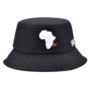 Custom <b>Flat</b> Embroidery Design Cotton Twill Fishermen <b>Hats</b> Outdoor Sun Protection Private Label Bucket <b>Hat</b> Manufacturer - Product Image 3