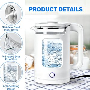 Stainless Steel Portable Electric <b>Kettle</b> with Large Capacity (>2.0L) and Fast Boiling for Household Outdoor & RV Use - Product Image 4