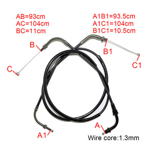 Accesorios para Motocicletas, Cable de Control del Acelerador para YAMAHA <span class=keywords><strong>Virago</strong></span> XV125 1989-UP XV250 1988-UP Vstar <span class=keywords><strong>2007</strong></span>-UP - Product Image 2