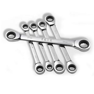 Scratch Head Ratchet <strong>Wrench</strong> Set Chrome Vanadium Steel Hand Tool <strong>Socket</strong> Key Ring Ratchet Spanner Open <strong>End</strong> <strong>Wrench</strong> - Product Image 3