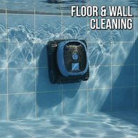Système de nettoyage automatique intelligent portable sans fil en ABS, aspirateur robotisé pour l'entretien des piscines