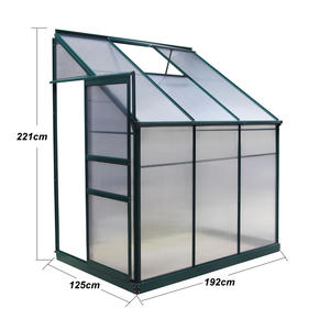<span class=keywords><strong>Serre</strong></span> de jardin en feuille de <span class=keywords><strong>polycarbonate</strong></span> à revêtement UV de 2.4 mètres carrés - Product Image 4