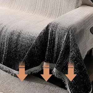 <span class=keywords><strong>Manta</strong></span> Protectora <span class=keywords><strong>de</strong></span> Sofá Rectangular <span class=keywords><strong>de</strong></span> Chenilla <span class=keywords><strong>de</strong></span> Lujo, Antiarañazos para Gatos, con Colores Contrastantes, Súper Suave, Protector <span class=keywords><strong>de</strong></span> Sillón - Product Image 4