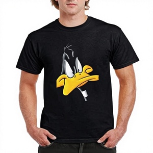 เสื้อยืดผู้ชายทรงเข้ารูปคุณภาพสูง ลายตัวอักษร ผ้าแคนวาส ซักแล้ว 100% ผ้าฝ้าย พิมพ์ลายแบบ DTG ดีไซน์สั่งทำได้ - Product Image 1