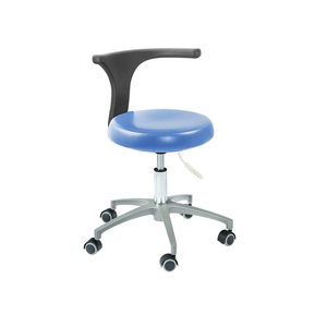 SUNNY Dental Assistant Chair for Dentist Use PU Leather Metal/Steel Construction CE Certified Manual Adjustment (460-600mm Gas - Product Image 1