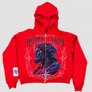 Fabricante de sudaderas con capucha estilo streetwear OEM, sudadera con capucha vintage con cremallera, algodón grueso, diseño con estampado de logotipo extragrande, sudadera con capucha para hombre de alta calidad - Product Image 2
