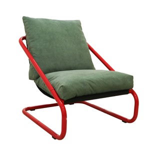 كرسي استرخاء عصري محمول صديق للبيئة بتصميم نوردي، أريكة فردية من نسيج مزيج الصوف، كرسي كسول للغرفة - Product Image 3