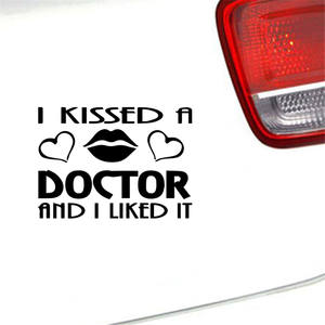 Ho baciato un dottore e mi piace adesivo per auto decalcomania in vinile Car Truck Bumper Window Laptop Sticker Decor Gift Die Cut decalcomanie Glass - Product Image 2
