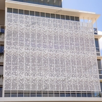 Panneaux en alliage d'aluminium perforés élégants et modernes, façades insonorisantes pour murs extérieurs