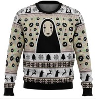 Sweater Pria Ukuran Besar Unisex Musim Dingin Plus Size Motif Natal 3D Digital Printing Pilihan Produsen OEM